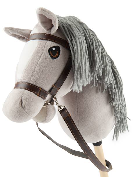Hobby horse - cheval bâton taille S Bai+Blanc+Créme+Gris+Noir+Pie noir 23 - vertbaudet enfant 