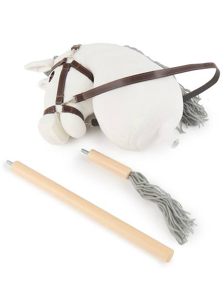 Hobby horse - cheval bâton taille S Bai+Blanc+Créme+Gris+Noir+Pie noir 12 - vertbaudet enfant 