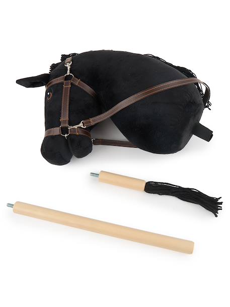 Hobby horse - Cheval bâton taille M Bai+Blanc+Créme+Gris+Noir+Pie noir 30 - vertbaudet enfant 