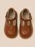 Salomés en cuir bébé Camel+Marine 3 - vertbaudet enfant 