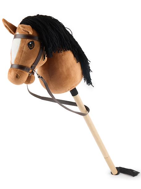 Hobby horse - cheval bâton taille S Bai+Blanc+Créme+Gris+Noir+Pie noir 1 - vertbaudet enfant 