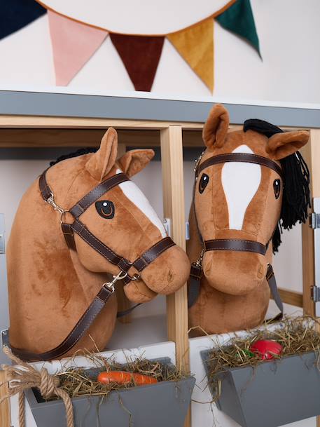 Hobby horse - Cheval bâton taille M Bai+Blanc+Créme+Gris+Noir+Pie noir 2 - vertbaudet enfant 