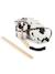 Hobby horse - Cheval bâton taille M Bai+Blanc+Créme+Gris+Noir+Pie noir 36 - vertbaudet enfant 