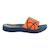 Sandales enfant plates à bout ouvert - légères et confortables Bleu orange jaune+Blue blue+Dark grey grey 1 - vertbaudet enfant 