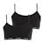 Lot de 2 brassières fille my petit prix  fille Noir-noir 1 - vertbaudet enfant 