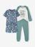 Lot de 2 pyjamas garçon en coton vert émeraude 1 - vertbaudet enfant 