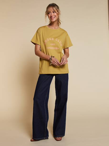 T-shirt manches courtes coton bio olive 6 - vertbaudet enfant 