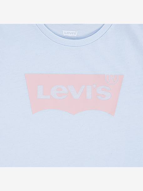 T-shirt Batwing fille Levi's blanc+bleu ciel+vert 6 - vertbaudet enfant 
