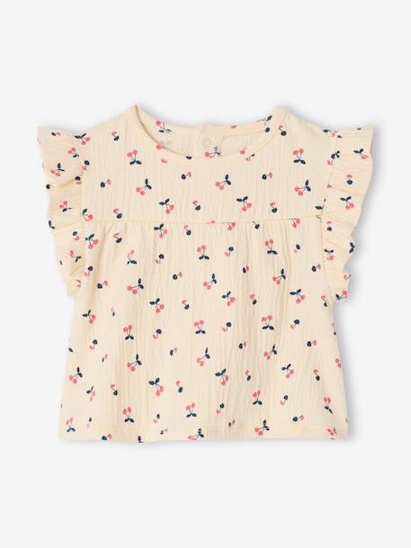 Ensemble bébé fille T-shirt short bandeau bleu ardoise 4 - vertbaudet enfant 