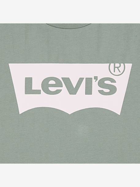 T-shirt Batwing fille Levi's blanc+bleu ciel+vert 9 - vertbaudet enfant 