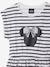 Robe marinière manches courte Minnie rayé marine 3 - vertbaudet enfant 