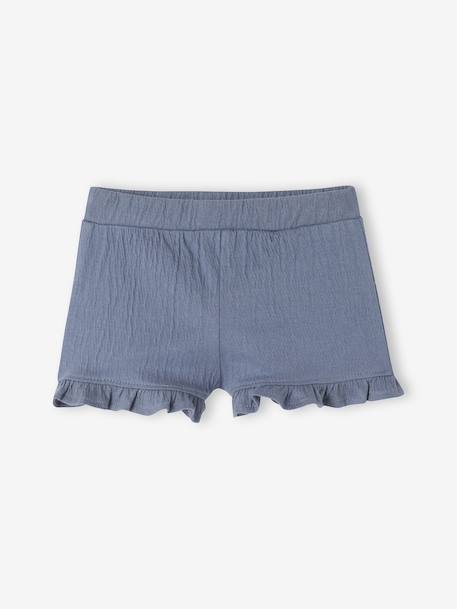 Ensemble bébé fille T-shirt short bandeau bleu ardoise 5 - vertbaudet enfant 