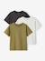 Lot de 3 t-shirts Basics garçon unis olive 1 - vertbaudet enfant 