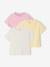 Lot de 3 tee-shirts fille personnalisable rose pâle 1 - vertbaudet enfant 