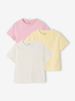 -Lot de 3 tee-shirts fille unis