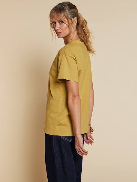 T-shirt manches courtes coton bio olive 8 - vertbaudet enfant 