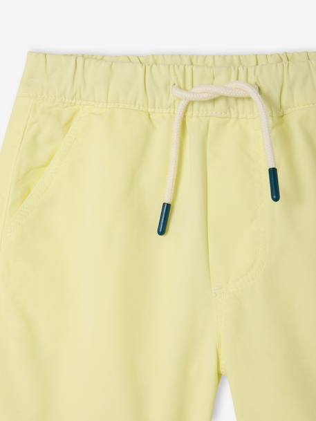 Bermuda garçon élastique bleu jean+jaune pastel+vert sapin 12 - vertbaudet enfant 