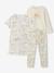 Lot de 2 pyjamas jungle fille écru 1 - vertbaudet enfant 