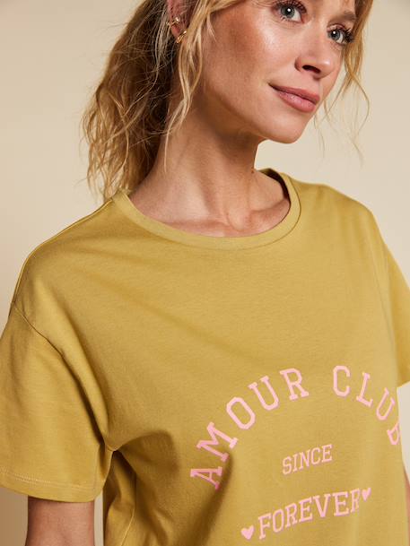 T-shirt manches courtes coton bio olive 9 - vertbaudet enfant 