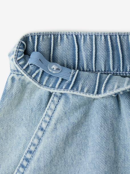 Pantalon parachute denim denim bleached 4 - vertbaudet enfant 