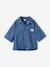 Ensemble short chemise fille denim léger bleu moyen 4 - vertbaudet enfant 