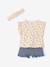 Ensemble bébé fille T-shirt short bandeau bleu ardoise 3 - vertbaudet enfant 