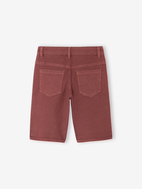 Bermuda garçon 5 poches argile+bleu grisé+terracotta+vert émeraude 17 - vertbaudet enfant 