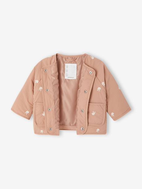 Veste brodée bébé fille noix de pécan 7 - vertbaudet enfant 