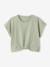 Blouse manches courtes blanc imprimé+vert amande 7 - vertbaudet enfant 