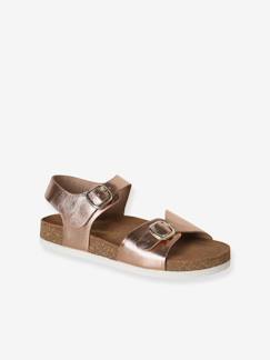Chaussures-Chaussures fille 23-38-Sandales enfant cuir à doubles boucles