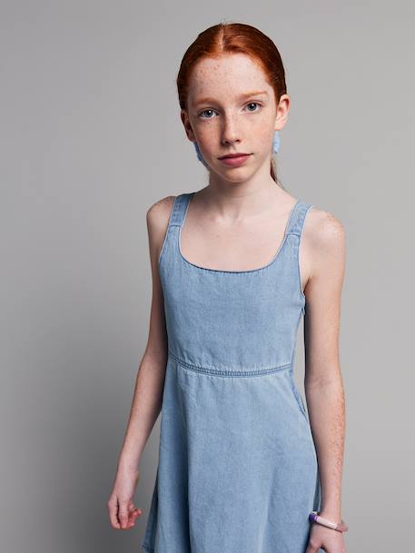 Robe ouverture dos bleu clair 6 - vertbaudet enfant 