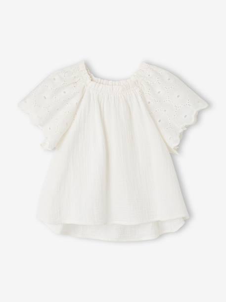 Ensemble 2 pièces short fille Ella Happy Time blanc 2 - vertbaudet enfant 