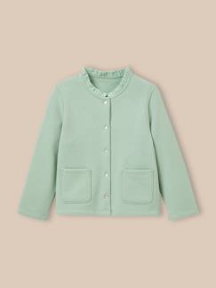 -Gilet fille en molleton - coton biologique