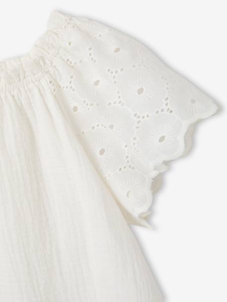 Ensemble 2 pièces short fille Ella Happy Time blanc 5 - vertbaudet enfant 