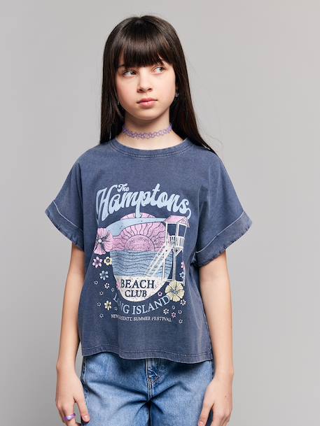 Fille-T-shirt, sous-pull-T-shirt-T-shirt manches courtes fille