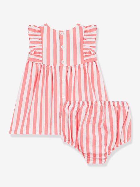 Ensemble robe sans manches et bloomer bébé abricot 3 - vertbaudet enfant 