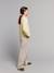 Pantalon large fille fluide rayé beige 3 - vertbaudet enfant 