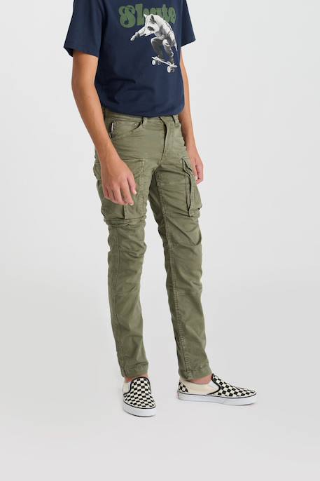 Pantalon cargo aaran Khaki 3 - vertbaudet enfant 