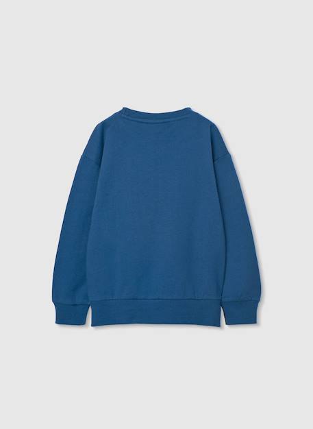Sweat-shirt fille coton Bleu 2 - vertbaudet enfant 