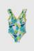Maillot de bain fille motif feuilles Multicolore 1 - vertbaudet enfant 