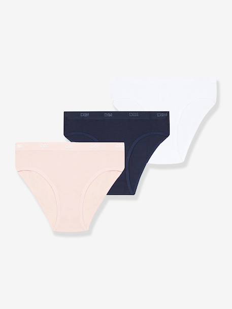 Fille-Sous-vêtement-Lot de 3 culottes fille Les Pockets Ecodim en coton stretch
