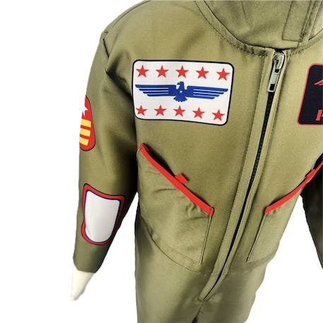Déguisement pilote - fighter pilot 5-7 ans Vert kaki 5 - vertbaudet enfant 