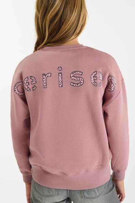 Sweat-shirt emagi Vieux rose 5 - vertbaudet enfant 