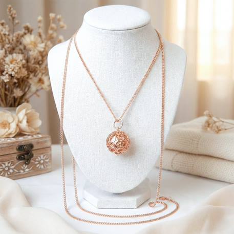 De grossesse collier cage de coeurs Or+Rose 5 - vertbaudet enfant 