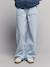 Pantalon large fille rayé rayé bleu 1 - vertbaudet enfant 