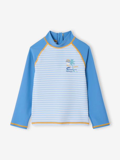 Ensemble manches longues short anti UV bleu azur 2 - vertbaudet enfant 