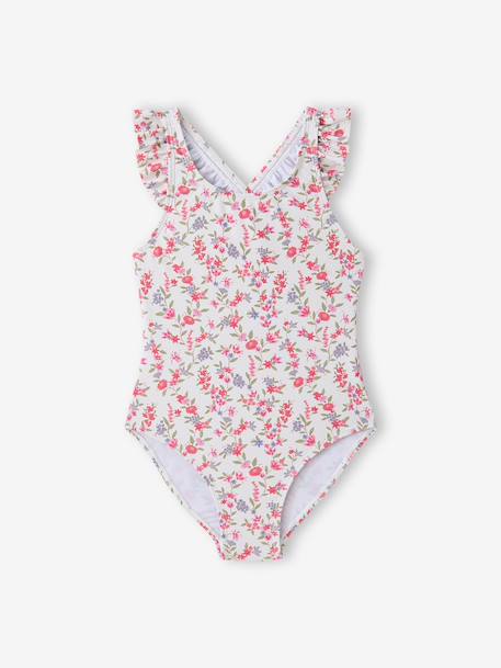 Maillot de bain 1 pièce à volants multicolore 2 - vertbaudet enfant 