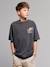 T-shirt oversize garçon coton anthracite+vieux rose 5 - vertbaudet enfant 
