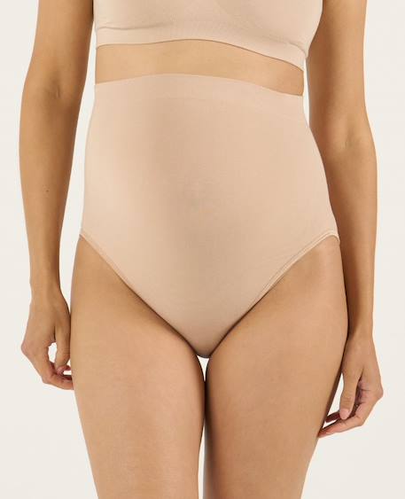 Maxi culotte de grossesse sans couture essentiel Beige+Noir 3 - vertbaudet enfant 