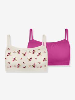 -Lot de 2 brassières en coton stretch